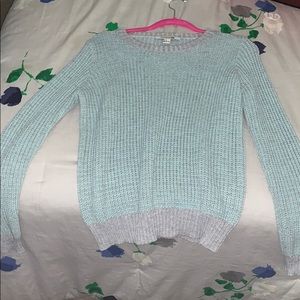 Cute baby blue & grey sweater!